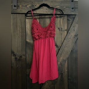 Red Lacey top dress
